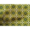 thumbnail image 4 of oneOone Cotton Cambric Olive Green Fabric Floral & Tiles Moroccan Craft Projects Decor Fabric Printed By The Yard 56 Inch Wide, 4 of 4