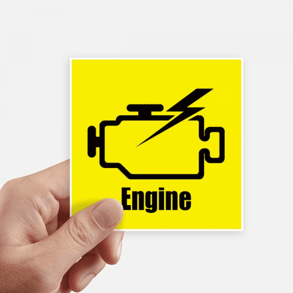 Engine Piston Power Safe Art Deco Fashion Sticker Square Waterproof