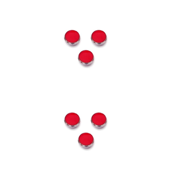 Botones de saxofón Wosthever 3 piezas Vintage rojo decorativo Plata 2piezas