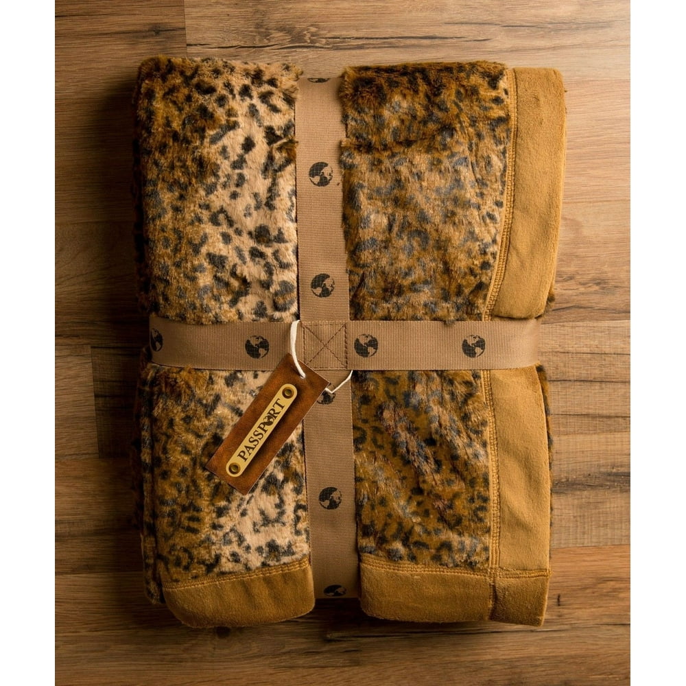 Cheetah Animal Print Throw Blanket 50 x 70 by Birchwood - Walmart.com - Walmart.com