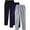 Navy2, variant on Jalioing Men's 3 Pack Sweatpants Casual Elastic Waist Drawstring Athletic Pants Loose Straight Leg Joggers with Pocket