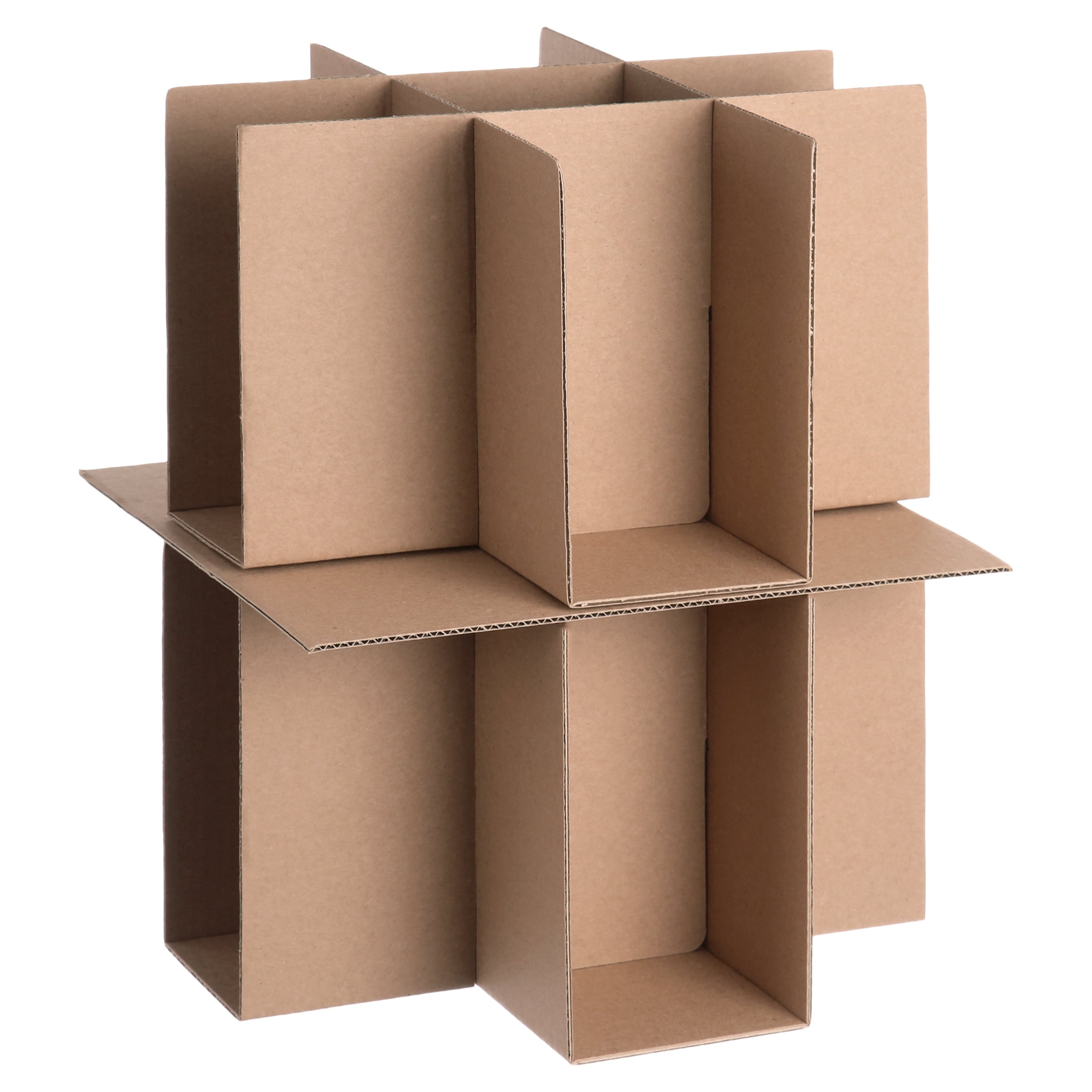 Pen+Gear Dish & Glass Packing Kit, 16 Foam Pouches & 8 Partitions, Fits Medium Box (19"x14"x17")
