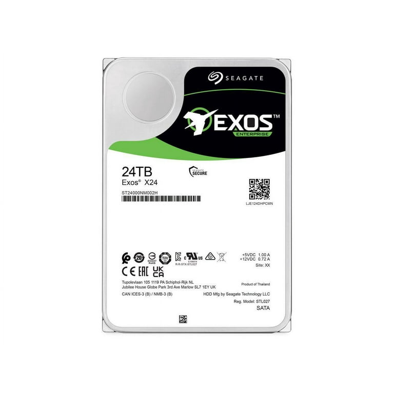 Seagate Exos X24 Enterprise HDD - 24TB 7200RPM SATA 6.0Gb/s