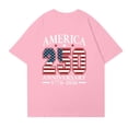 thumbnail image 5 of 250 Anniversary USA Shirts for Women Freedom Shirt American Flag Graphic Tees Casual Crew Neck Tshirt, 5 of 5