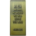 thumbnail image 1 of Christian Door Frame Plaque, Joshua 24:15 Bible Verse, Gold-Tone Metal Scripture Sign, 1 of 4