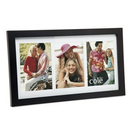 5x7 Black Wooden Triple Photo Picture Frame Collage Wall Hanging ...