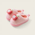 thumbnail image 2 of HCNTES Kids Toddler Slippers Baby Boys Girls Cute Cartoon Design House Shoes Children's Non Slip Warm Winter Fuzzy Indoor Slipper(Pink,8.5), 2 of 9