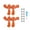 orange, variant on 2 Pair Drone Colorful Paddle Propeller for Neo 2 Silent Power Noise Reduction Replacement Wings Drone Accessories, Improved Version, Including 12 Screws, 1 Screw Driver