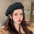 thumbnail image 5 of CoCopeaunts Spring Women Girl Beret Artist Cotton Octagonal Flat Cap Summer Beanie Hat Cap Vintage Beret Hats Solid Color Cap Hat Woman, 5 of 6