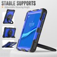thumbnail image 5 of Case for Lenovo Tab K10 10.3 inch/M10 FHD Plus 2020 2nd Gen, 360 Rotating Stand Handle Pencil Holder Shoulder Strap Heavy Duty Shockproof Cover, Dark Blue PC, 5 of 7