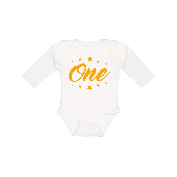 Inktastic 1st Birthday Boys or Girls Long Sleeve Baby Bodysuit