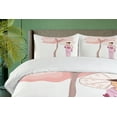 thumbnail image 4 of Ambesonne Umbrella Girl Duvet Cover Sets, Woman Blossom Tree, 2-Queen, Pale Pink Multicolor, 4 of 7