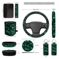 thumbnail image 3 of JOAIFO Car Seat Covers Full Set Car Inetrior Accessories Sets for Women Men Waterproof Vehicle Seat Protection Covers, Skull Green, 3 of 5