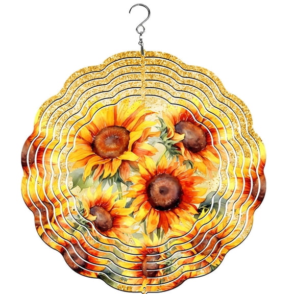 Sunflower Wind Spinner, Garden Décor, Yard Décor, Porch Decor