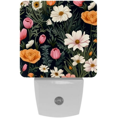 

Minced flower LED Square Night Lights - Modern and Versatile Plug-in Lighting Solution for Any Room - Energy Efficient and Stylish Illumination
