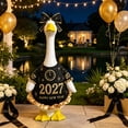 thumbnail image 4 of AZXY Porch Goose Outfit, 23 Inch New Year Black Gold Goose Clothes Dress & Bow Set, Goose Clothing for Cement & Plastic Porch Goose Statue, New Year Eve Outdoor Decor for Yard Lawn Patio Garden, 4 of 5