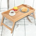 thumbnail image 1 of Hbdhejl Mini Folding Table Multifunctional Household Bedroom Bed Wooden Tray Computer Solid Wood Table, 1 of 6