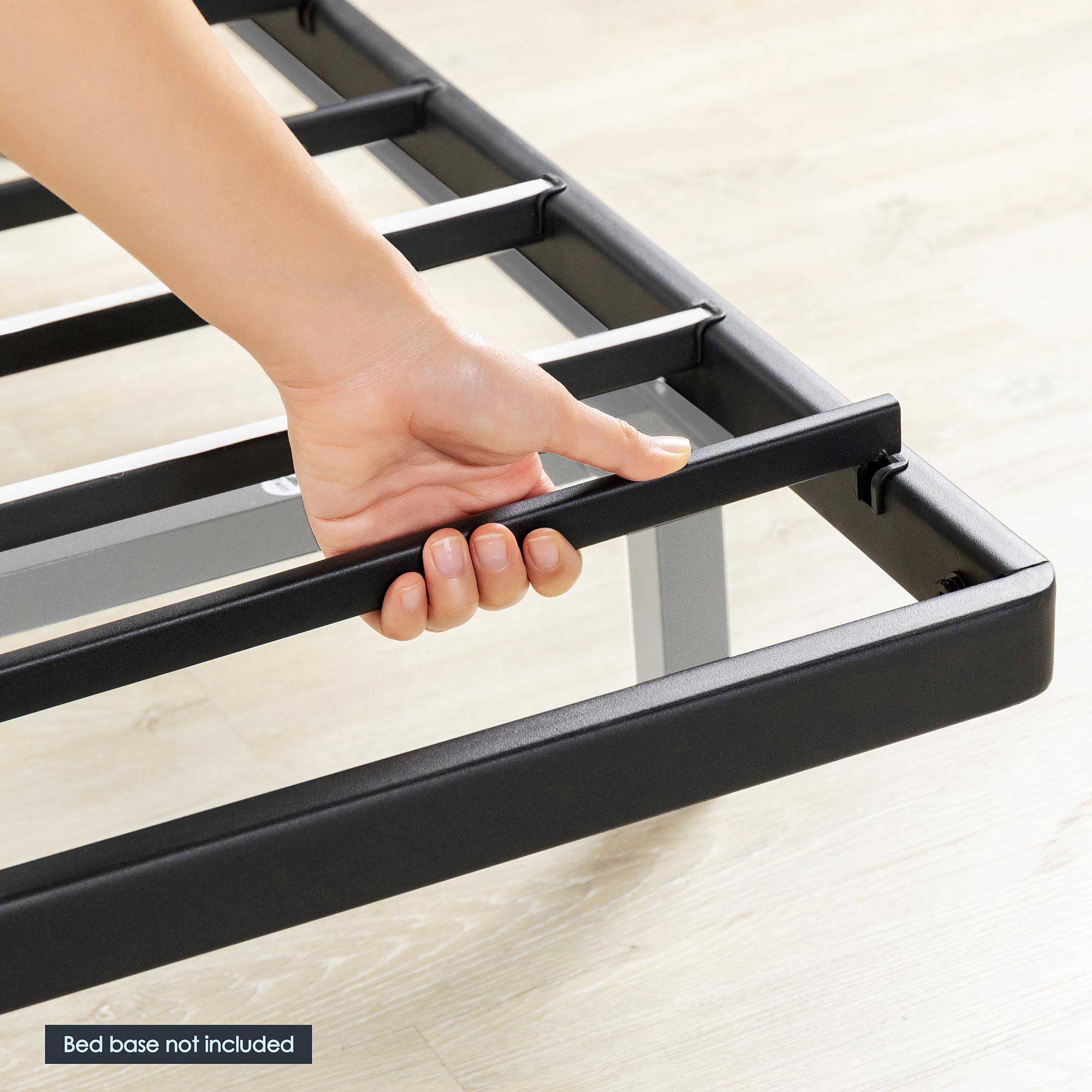 Mellow 1.6" Easy Assembly Metal Bunkie Board, Mattress Support for Bed Frames, Box Spring or Bed Slat Replacement, Queen
