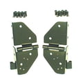 thumbnail image 2 of Rugged Ridge Windshield Hinge 11209.01 Windshield Hinges; Powdercoated; Black; Steel, 2 of 3