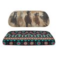 thumbnail image 6 of Garronmavis Aztec Horse Geometry Golf Cart Seat Covers Breathable Soft Polyester Cart Seat Cover for Most Golf Cart Vehicle Heat Protection for Travel Outdoor Sports Use, 6 of 6