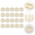 thumbnail image 3 of 1Set Halloween Wood Cutouts Pumpkin Cutouts Pumpkin Slices Home Decors with Hemp Rope, 3 of 9