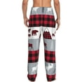 thumbnail image 3 of Balery Men'S Buffalo Plaid Forest Pants,Sleepwear Pants,Pajama Pants,Pj Bottoms Drawstring And Pockets-X-Large, 3 of 9