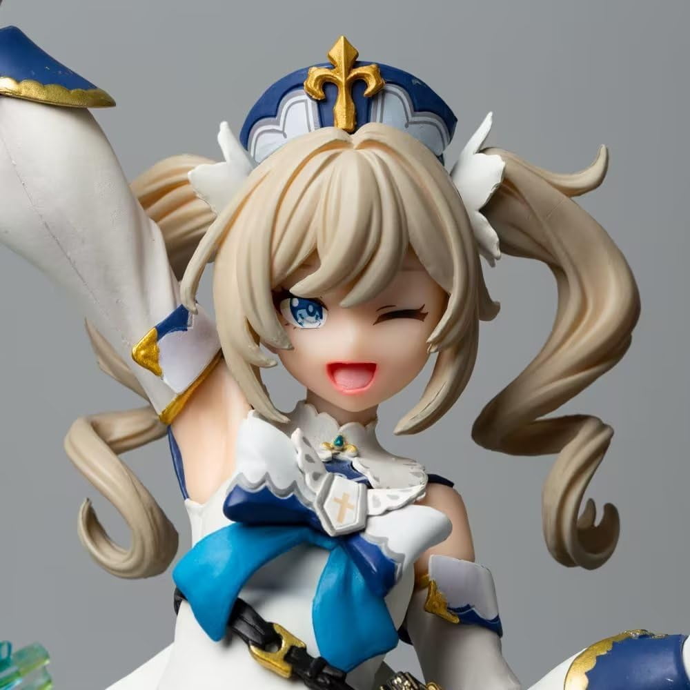 Barbara Figure Genshin Impact Happy Barbara Anime Figures 25cm/9.8inch PVC Character Action Model Figure Statue Decoration Ornament Gifts