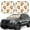 Sloth Yoga, variant on Naloa Spider Web Black 2 Piece Foldable Car Sun Shades, Car Windshield Sunshade, Front Window Sunshade for Car, Truck, SUV - Large