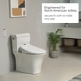 thumbnail image 3 of Brondell Bidet Toilet Seat S1400, Smart Toilet Seat, Dual Stainless-Steel, Self-Cleaning Nozzle With Clean Plus Technology, Endless Warm Water Bidet, Warm Air Dryer-Nightlight, Heated Seat, Elongated, 3 of 15