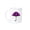 White, variant on 3drose, Purple Black Umbrella Vector Illustration, 11oz Mug