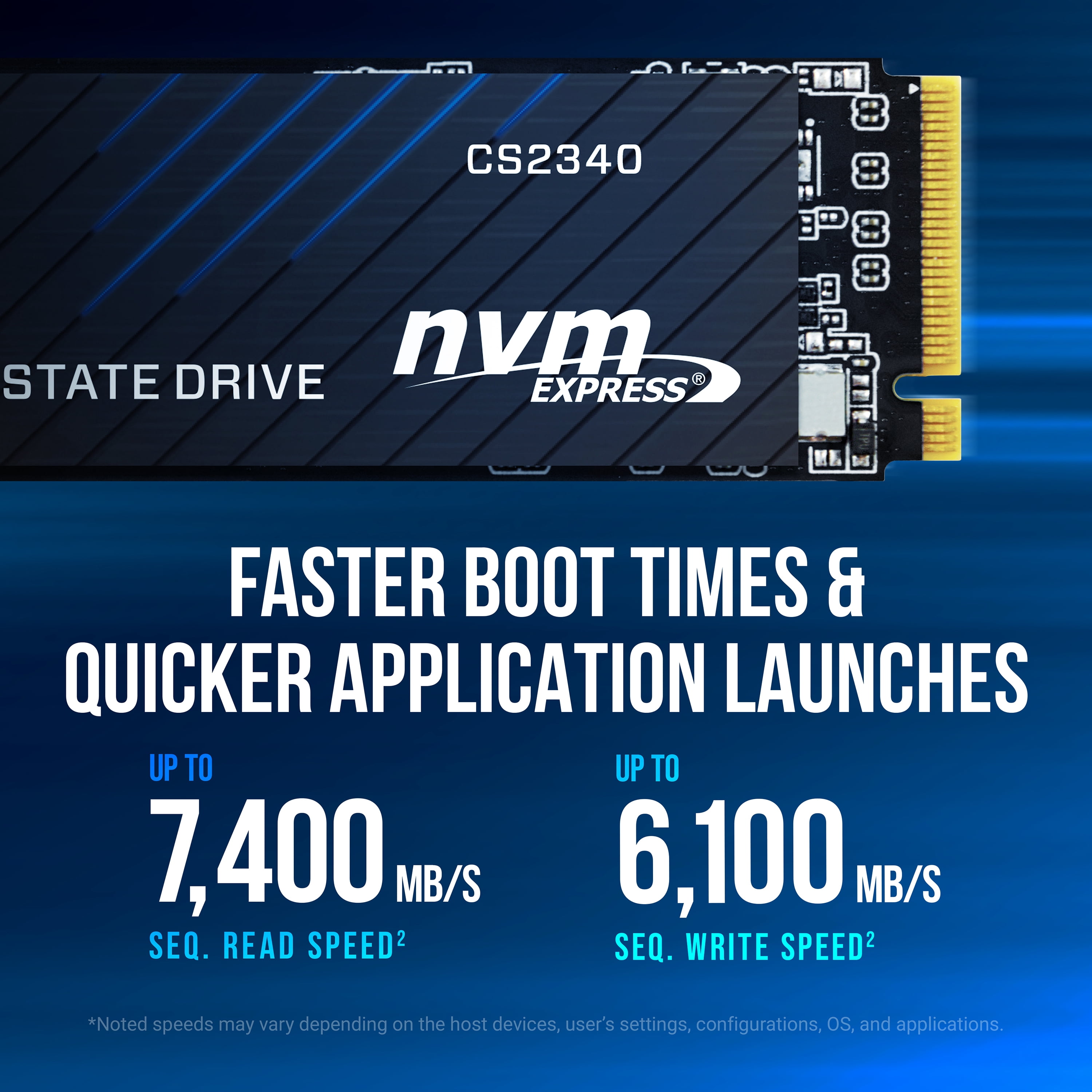 PNY CS2340 1TB PCIe Gen4 x4 NVMe M.2 Internal SSD - up to 7400 MB/s Read - M280CS2340-1TB-TB