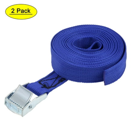 

Uxcell 1.22ft Cam Buckle Tie Down Lashing Strap Up to 176.37lbs Polypropylene Blue 2 pack