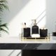 thumbnail image 2 of Set de accesorios de baño Kukikan Black Glass 4 piezas, 2 of 8