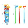 thumbnail image 3 of Kids Golf Clubs Set, Golf Toy with 1 Golf Cart, 3 Golf Clubs, 2 Flag , 2 Ball Holder & 3 Balls, Early Educational, Outdoors Exercise Toy for Kid Ages 1, 2, 3, 4, 5 Years Old, Boys & Girls, 3 of 6