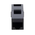 thumbnail image 4 of NavePoint CAT6 UTP Inline Keystone Coupler, RJ45 Female to RJ45 Female, Snap-In, 25 pack, Black, 4 of 5