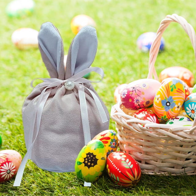 Easter Bunny Carrot Bag Party Candy Bag Gift Packaging