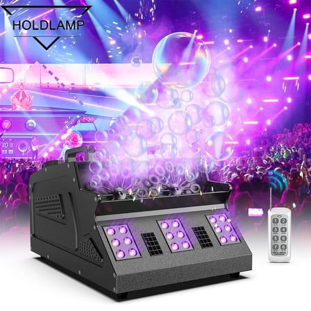 3000W LED RGB Smoke Bubble Machine Fog Machine Blower Bubble Maker Wedding Show