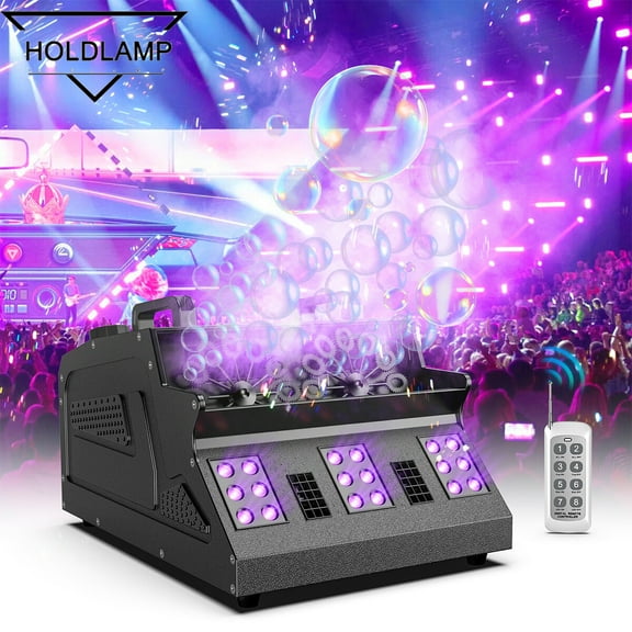 3000W LED RGB Smoke Bubble Machine Fog Machine Blower Bubble Maker Wedding Show