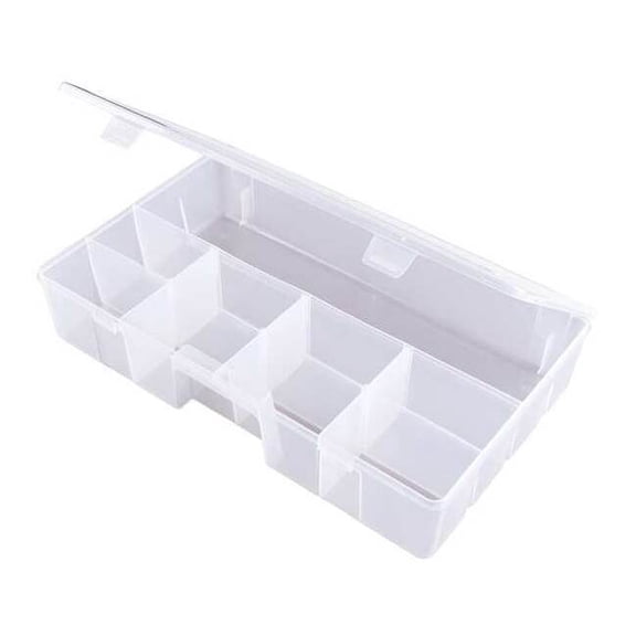 Flambeau Adj Comprt Bx,Dbl,Translucent,3 3/16 in T7003