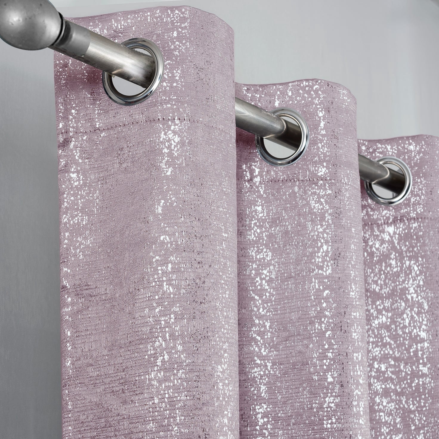 Dainty Home 2-Pack Blackout Grommet Curtain Panels, Shimmer Textured, 38"x84"
