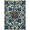 Blue, Pattern 9, variant on ODIKA 4' x 6' Machine Washable Non-Slip Area Rug, art nouveau floral High Traffic Rug, Blue, 1250095