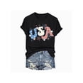 thumbnail image 2 of 4th of July Shirts for Women America Printed Tshirt Patriotic Vintage USA Tee Tops, 2 of 4