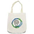 thumbnail image 1 of Saying Tote Bag, Someday You Will Eventually Fly Watercolor, Cloth Linen Reusable Bag for Shopping Books Beach and More, 16.5" X 14", Cream, by Ambesonne, 1 of 2