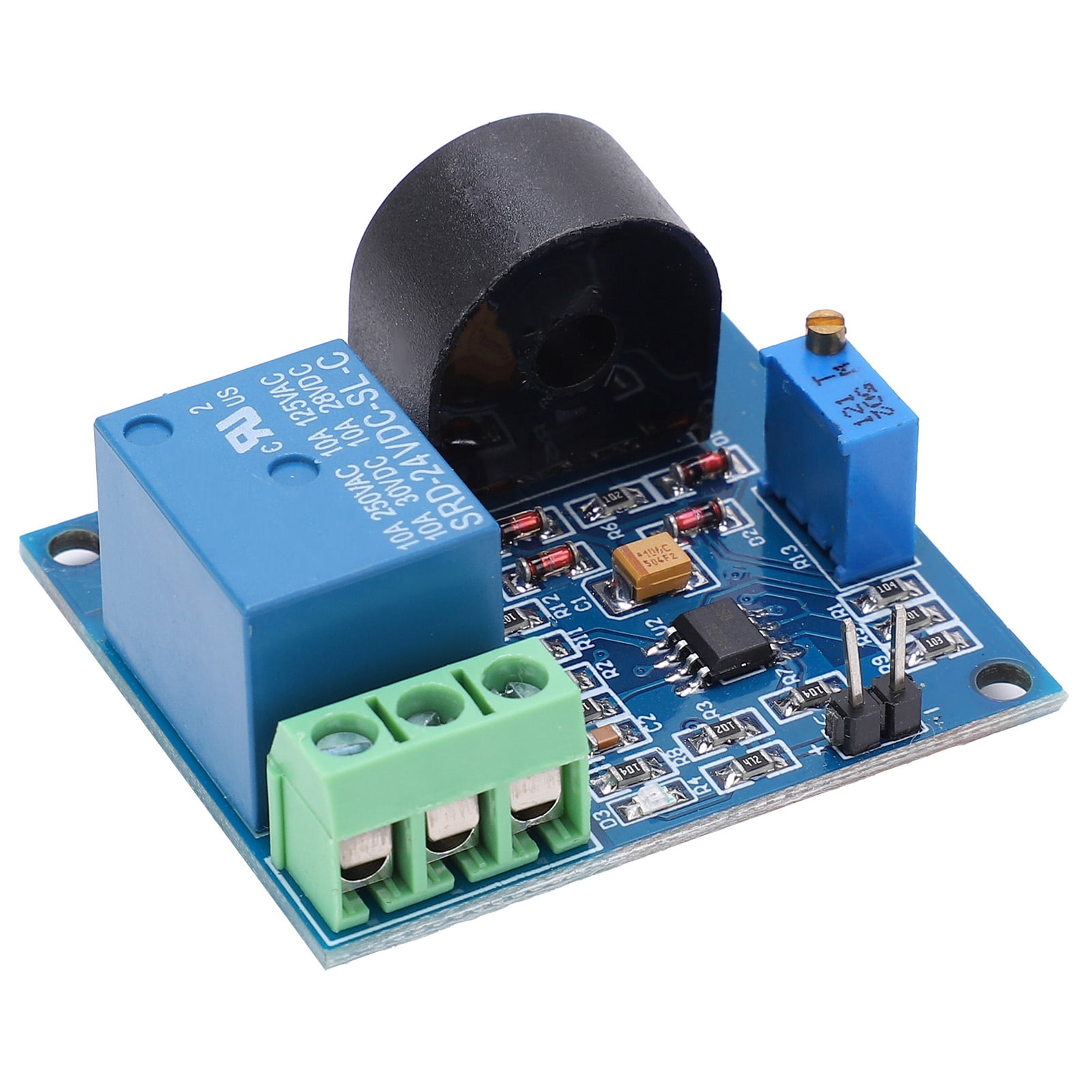 Module Overcurrent Sensor Module AC Current Detection 24V Relay 5A 20Hz ...