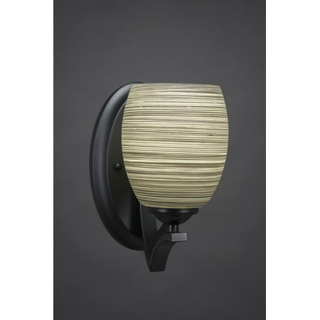 34 Mb Matte - Toltec Lighting-551-MB-605-Zilo - 5 One Light Wall Sconce Matte Black