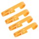 thumbnail image 1 of Orange ABS Hooks for Storage with Versatile Design and Easy Installation 4pcs, 1 of 1