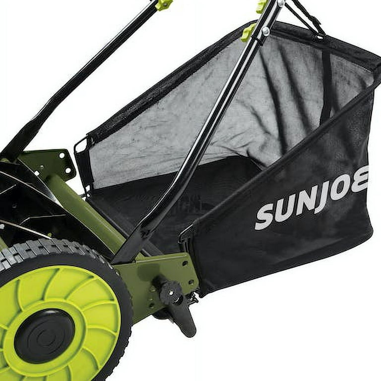 Sun Joe 16-inch Manual Reel Mower W/ Grass Catcher, 4-Position