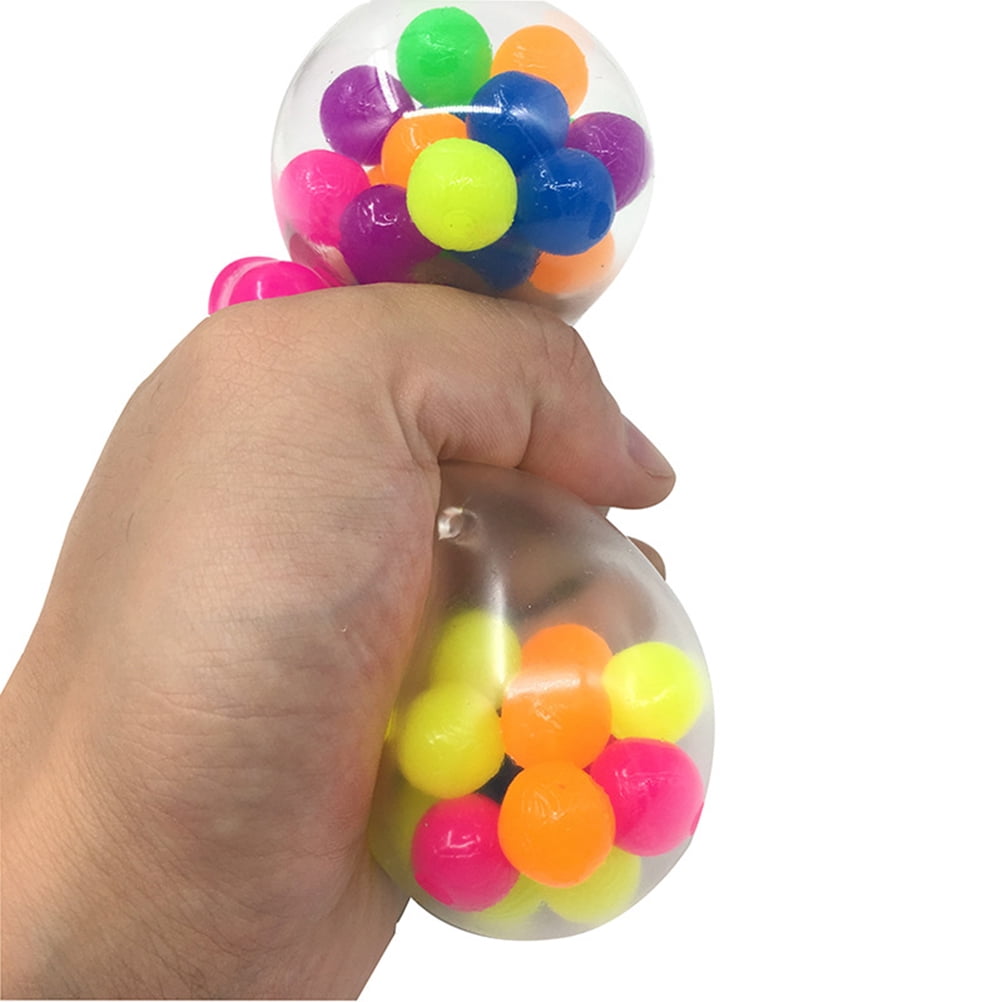 Lot De 3 Balles Anti-Stress Souples – Jouets Sensoriels à Montée Lente – Couleurs Pastel Bleu/Violet – Dès 3 Ans