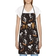 thumbnail image 3 of Yiaed Jumping Skull Print Kitchen Apron with Hand Wipe Pockets,Big Pocket,Aprons for Women with Pockets, Waterproof for Cooking Baking, 3 of 7