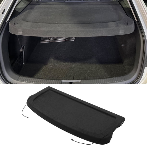Tablero de cubierta de carga para automóvil Unique Bargains para Volkswagen T-Roc 2017-2022, cubierta de carga del maletero, sombra de la tapa del maletero, tablero de privacidad negro